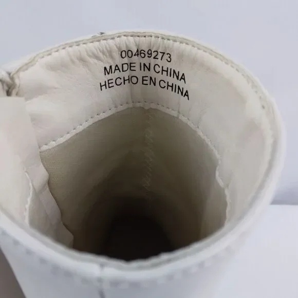 Forever 21 Boots 70s Go Go Style White Retro Women's Size 5.5 - Picture 9 of 13